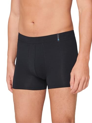 Schiesser Herren Unterwäsche Atmungsaktiv Und Weich Unifarben - Long Life Soft Boxershorts, Blauschwarz_149045, EU im Sale